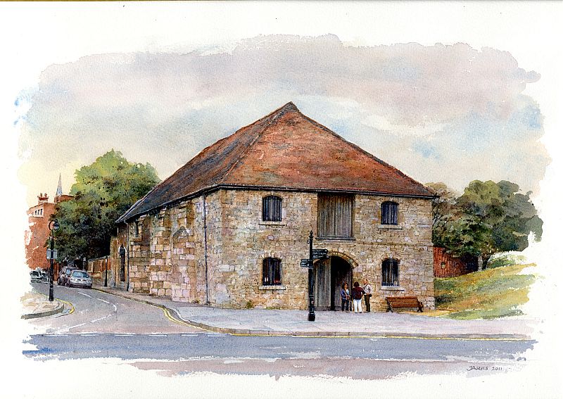 The Wool House Southampton by Peter Jarvis, architectural illustrator